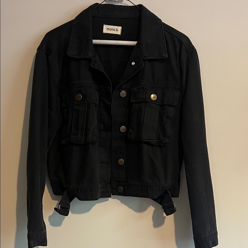 Mono B Women's Black Jean Jacket